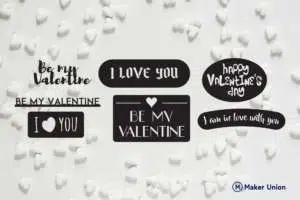 Valentines day dxf files preview