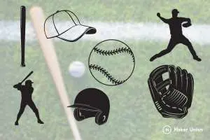 Baseball dxf files preview