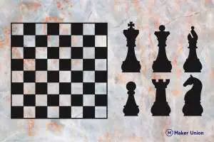 Chess dxf files preview