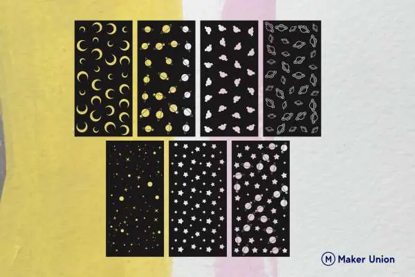 Cosmic patterns dxf files preview
