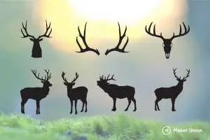 Deer dxf files preview