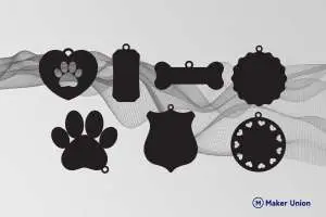 Dog Tags free dxf files preview