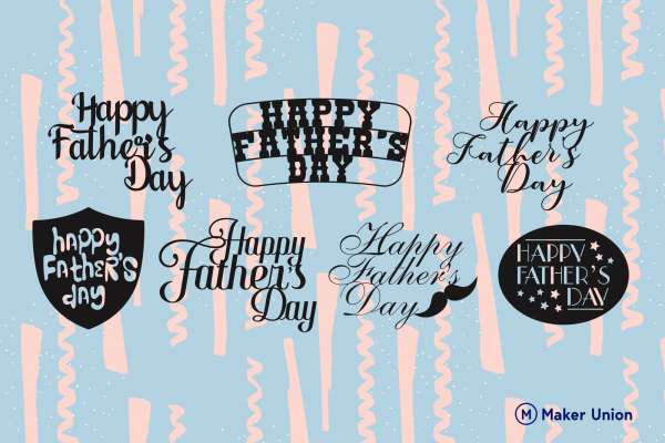 Father's day dxf files preview