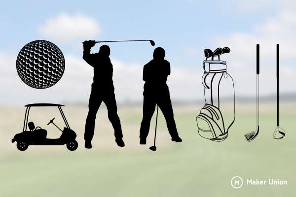 Golf dxf files preview