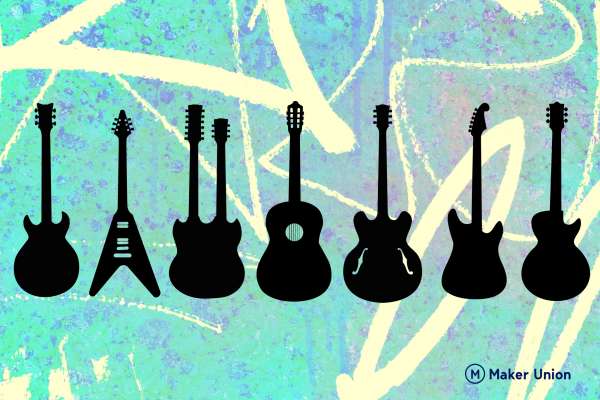 Guitars dxf files preview