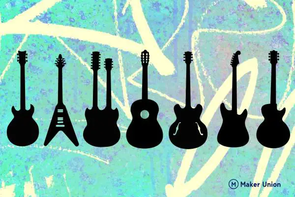 Guitars dxf files preview