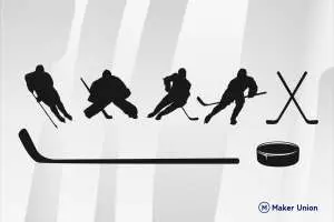 Ice hockey dxf files preview
