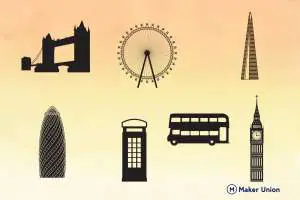 London scenery dxf files preview