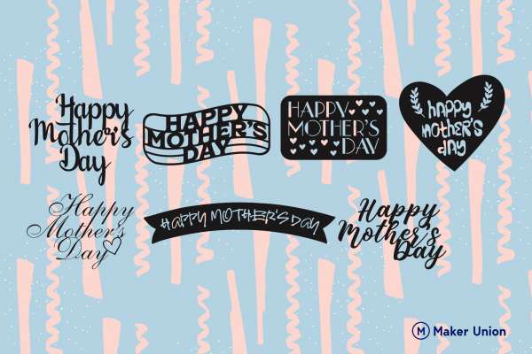 Mother's day dxf files preview