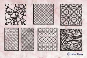 Ornamental patterns 2 dxf files preview
