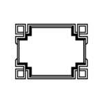 art deco frames dxf file preview