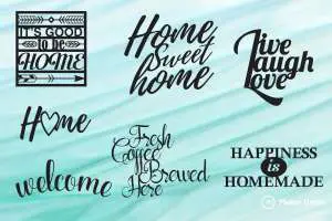 Signs for the home dxf files preview