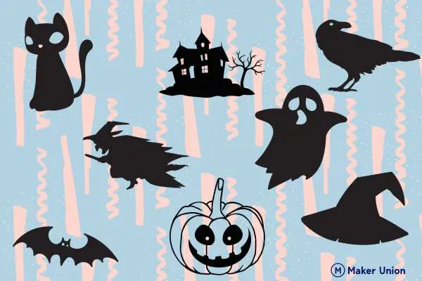 Spooky halloween dxf files preview