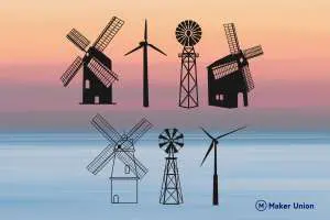 Windmills dxf files preview